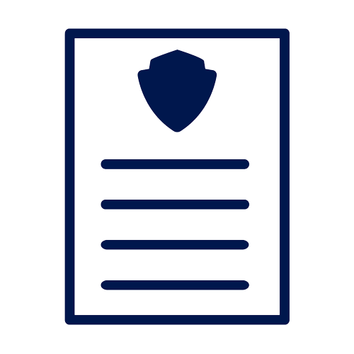 icon of a police record document