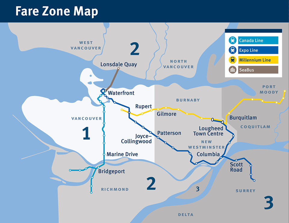 cost of travel zone 1 2