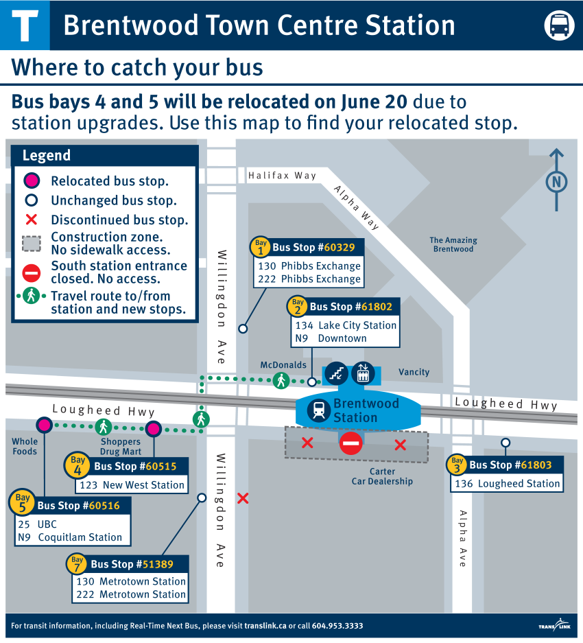 Brentwood Town Centre SkyTrain Station Upgrades Begin | TransLink