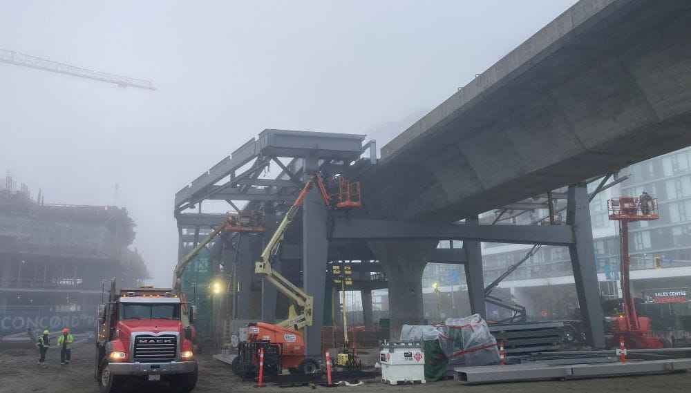 Capstan Station construction yard