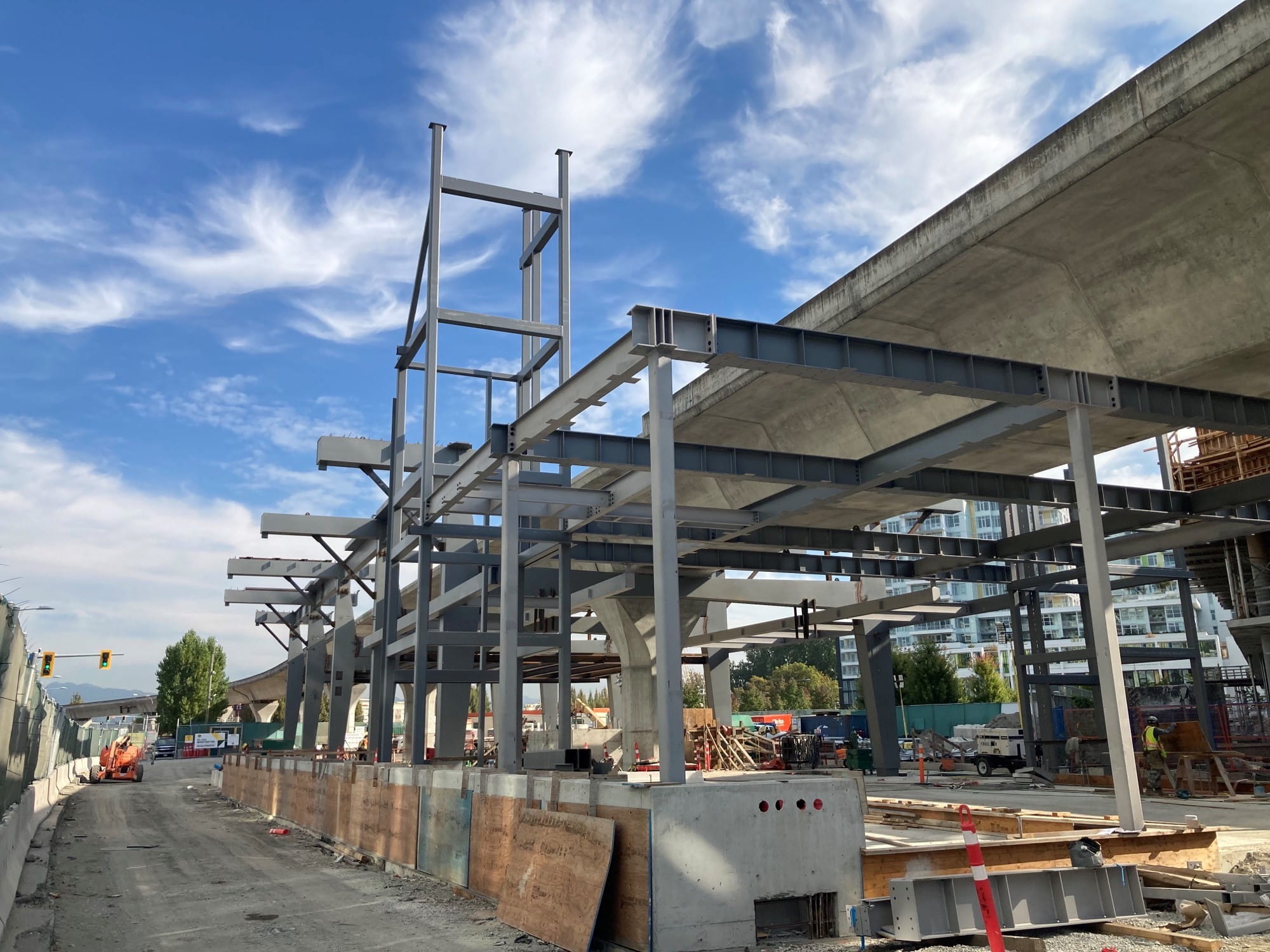 Capstan Station construction site.