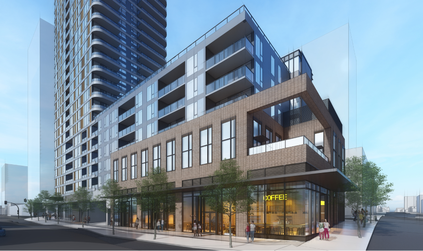 Rendering of TransLink's real estate development at Arbutus and Broadway